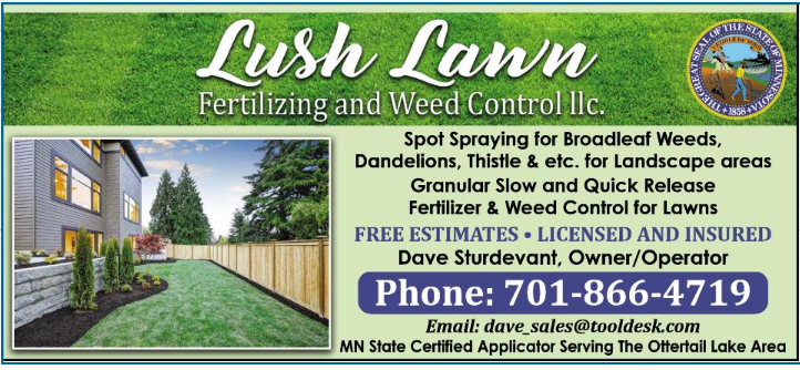 Arvig phone book Lush Lawn ad Mock UP