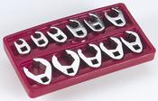 11 PC. 3/8&amp;quot; DRIVE FRACTIONAL CROWFOOT WRENCH SET - by ATD Tools 1090