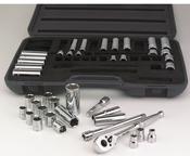 SAE and Metric Socket Set  47 Pc. 3/8&amp;quot; Dr. 6pt by ATD Tools 1245