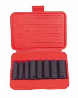 8pc. 6 pt. 3/8" Dr. SAE Deep Impact Socket set 2400