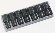 ATD 7 Pc. 1/2&amp;quot; Dr. 1/2&amp;quot;-7/8&amp;quot; By 16ths Universal Joint Impact Socket Set