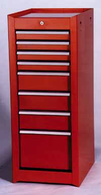 ATD-7169 ATD 15 x 18-3/4 x 37 8 Drawer Side Cabinet Available in Red or Black