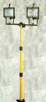 Clarke Halogen Flood Light Double Tripod