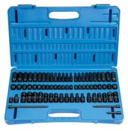 GRY-9771 Grey Pneumatic 71 Pc. 1/4 Drive Master Impact Socket Set
