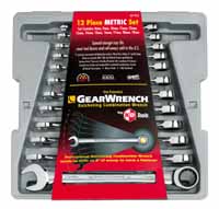 KDT-9412 12 Pc. 8-19mm Gearwrench Ratcheting wrench set - KD Tools
