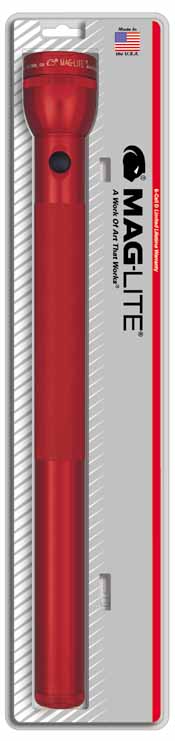 MAG-S6D036 MAGLITE 6D Cell Flashlight - Red