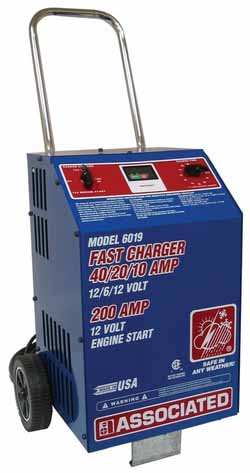 ASO-6019 Associated Fast Charger 6/12 volt 200 Cranking Amps
