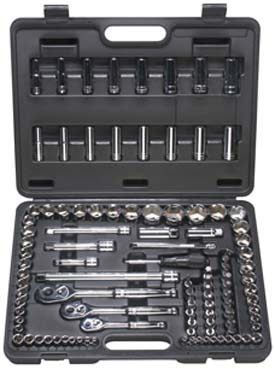 ATD 104pc. 1/4", 3/8" and 1/2" Dr. SAE/metric socket set