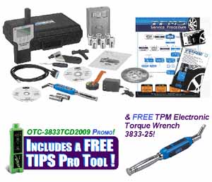 OTC-3833TCD2009P OTC 3833TCD2009P Tire Pressure Monitor Master Kit with Quick Reference Manual