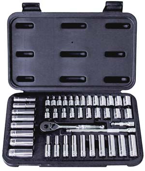 ATD-1200 ATD 1200 Tools SAE and Metric Socket Set 1/4 Dr. 6 pt.