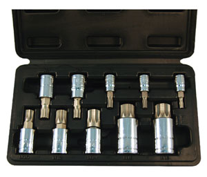 ATD-13782 ATD-13782 10 Pc. Triple Square Spline Bit Socket Set