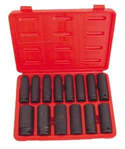 ATD-4301 ATD 14 Pc. 1/2 Dr. 6 pt. 10-27mm Deep Impact Socket Set