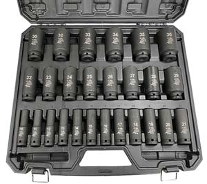 ATD-44326 ATD 44326 26 Pc. 1/2 Drive 6 Point Metric Deep Impact Socket Set