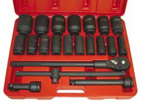 ATD-6405 3/4 Dr. 22pc. SAE Deep Impact Socket set 6405