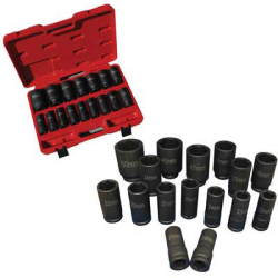 ATD-6406 ATD-6406 16 Pc. 3/4 Dr. Deep Metric Impact Socket Set