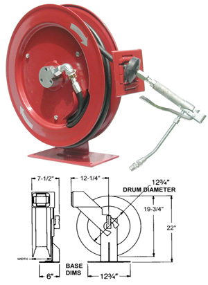 ATD-8197 ATD 8197 Grease Reel Assembly with Heavy-Duty Reel