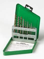 HAN-11119 Hanson 10 Pc. Screw Extractor set with Left Hand Cobalt Drill Bits