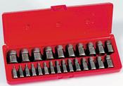 HAN-53227 Hanson  25 P. Screw Extractor Set Hex Head Multispline