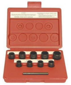 LOC-4501 Lock Tech 3/8 Dr. 9 Pc. Twist Socket Fastener Removal System