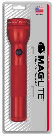 MAG-S2D036 MAGLITE 2D Cell Flashlight Red
