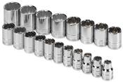 SKT-1919 SK 1919 19 Pc. 1/2 Dr. 12 pt. Standard 10-28mm Socket Set