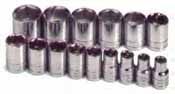 SKT-1955 SK 1955 15 Piece 1/2 Dr. 6 point 10-24mm Socket Set