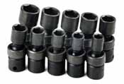 SKT-33351 SK 33351 10 Pc. 6 pt. 3/8 Dr. 10-19mm Swivel Impact Socket Set