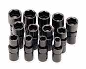 SKT-34300 SK34300 13 Pc. 6 pt. 1/2 Dr. 1/2-1 1/4 Swivel Impact Socket Set