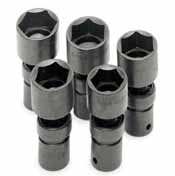 SKT-34302 SK 34302 5 Pc. 6 pt. 1/2 Dr. 1-1 1/4 Swivel Impact Socket Set