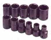 SKT-4031 SK 4031 11 Pc. 1/2 Dr. 6 pt. Standard 3/8-1 Impact Socket Set