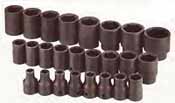 SKT-4037 SK 4037 25 Pc.1/2 Dr. 6 pt. Standard Metric Impact Socket Set