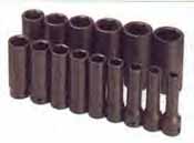 SKT-4045 SK 4045 15 Pc. 1/2 Dr. 6 pt. Deep 3/8- 1 1/4 Impact Socket Set