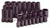 SKT-4051 SK 4051 28 Pc. 1/2 Dr. 6 pt. Standard and Deep Impact Socket Set