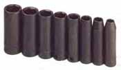 SKT-4078 SK 4078 8 Pc. 3/8 Dr. 6 pt. Deep SAE Impact Socket Set