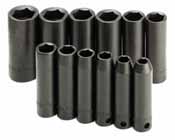 SKT-4082 SK 4082 12 Pc. 3/8 Dr. 6 pt. 8-19mm Deep Impact Socket Set