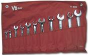 V8T-8811 11 pc. Flarenut Open End Wrench Set