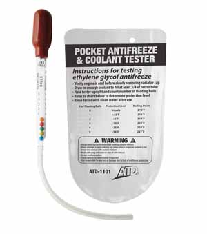 ATD-1101 Pocket Antifreeze & Coolant Tester with Pouch