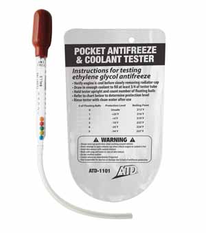 ATD-1101 Pocket Antifreeze & Coolant Tester with Pouch 