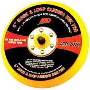 ATD-2076 ATD 2076 6 Quick Change Sanding Disc Pad