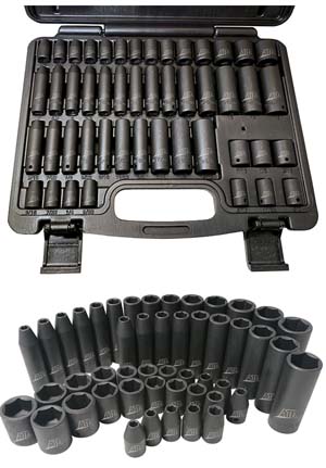 ATD-2248 ATD-2248 48 Pc. 1/4 Drive 6 Point SAE & Metric Standard & Deep Impact Socket Set