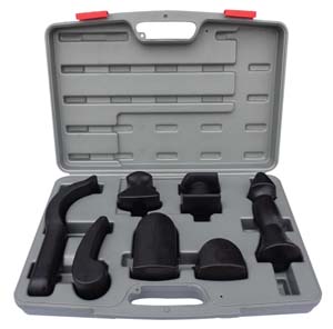 ATD-4007 ATD 7 Pc. Rubber Coated Dolly Set 4007