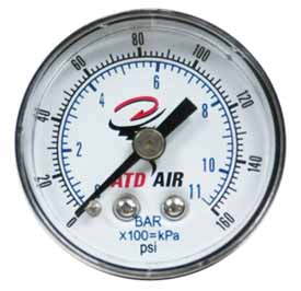 ATD-7921 ATD 7921 1/4 NPT Air Gauge with 2 Face