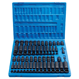 GRY-1281 Grey Pneumatic 1281 3/8 81pc. Drive Standard and Deep Length Impact Socket Set