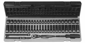 GRY-89653CRD 53pc GP Duo Socket Set 1/4'' Drive SAE & Metric