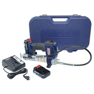 LNI-1884 Lincoln 20V Lithium-Ion Powerluber Kit with Two Batteries