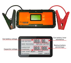 PLT-99300 Platinum 99300 12V Ultra Capacitor Jump Starter