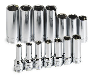 SKT-1854 SK 1854 14 Pc. 3/8 Dr. 6 Pt. Deep 6-19mm Socket Set