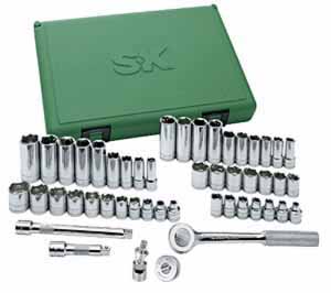 SKT-94549 SK Tools 49 Piece 3/8 Drive 6 Point Fractional/Metric Socket Set