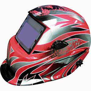 TIT-41267 Titan Solar Powered Auto-Darkening Welding Helmet Tribal Graphics