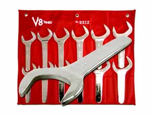 V8T-9212 V8 Tools 12pc Jumbo SAE Service Wrench set
